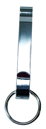 Perfect Fit Solid Steel Chrome Key Clip, Fits Up To 2 1/4" Belt